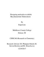 Designing molecules to inhibit Mycobacterium Tuberculosis